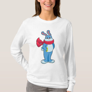 Camiseta Coelho no inverno com Scarf