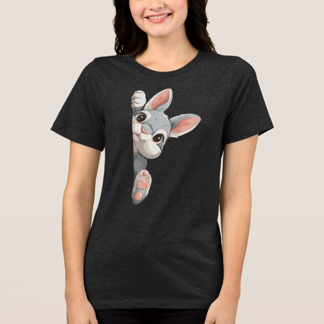 Camiseta Coelho Observando Você (Frente)