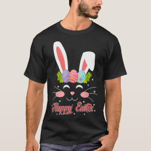 Camiseta Coelho Páscoa Bonito Rosto Felz pascoa Coelhinhos