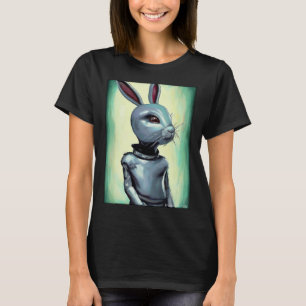 Camiseta Coelho Páscoa Coelho Cyber Futuro Sci Fi Animal 2