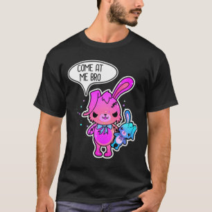 Camiseta Coelho Páscoa Mau Venha Até Mim Irmão Meme Coelho