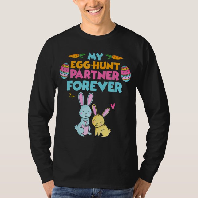 Camiseta Coelho Páscoa Ovino Dia de Felz pascoa (Frente)
