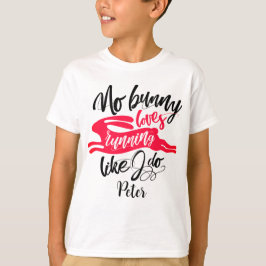Camiseta Coelho Preto Moderno Inspirador Corrida Rótulo Ver