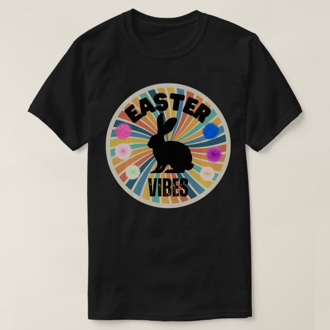 Camiseta Coelho Retrovisor do dia do felz pascoa (Frente do Design)