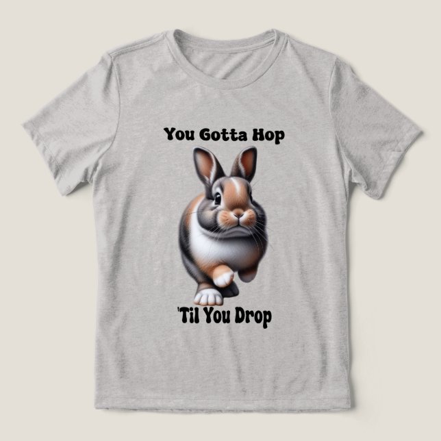 Camiseta Coelho Saltitante Fofo (Design frontal)