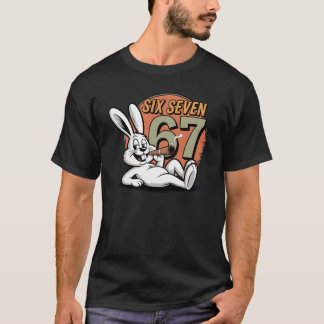 Camiseta Coelho Seis Sete Fumando Páscoa Engraçado