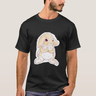 Camiseta Coelho sem graça atravessando pequenas patas lisas