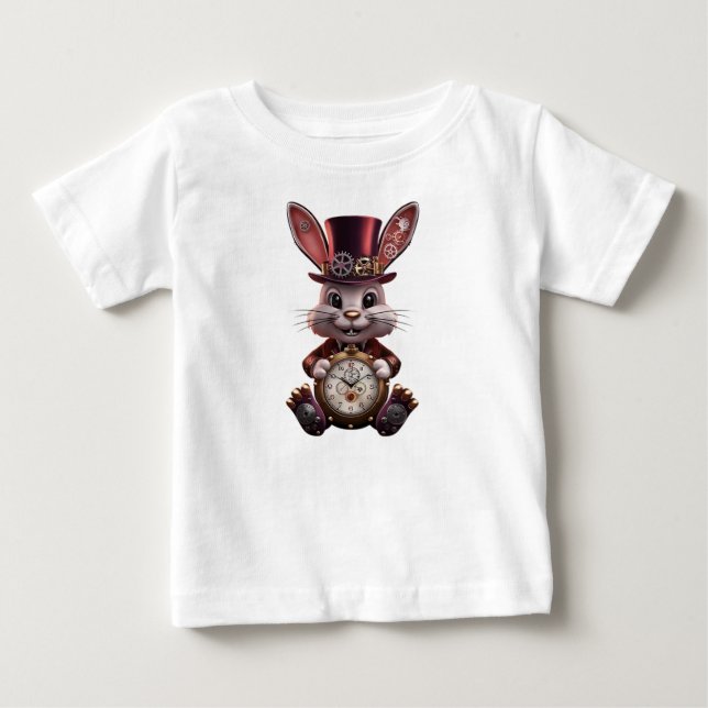 CAMISETA COELHO STEAMPUNK (Frente)