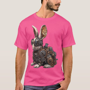 Camiseta Coelho Steampunk Arte Mecânica das Artes Mecânicas
