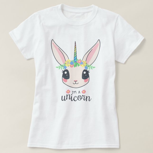 Camiseta Coelho Unicórnio (Frente do Design)