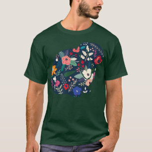 Camiseta Coelho Vermelho do Lop Floral - Lover Coelho Bonit