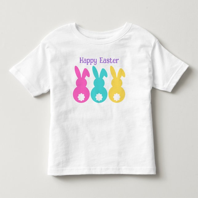 Camiseta Coelhos Amarelos Cor-de-rosa-claro 1rua (Frente)