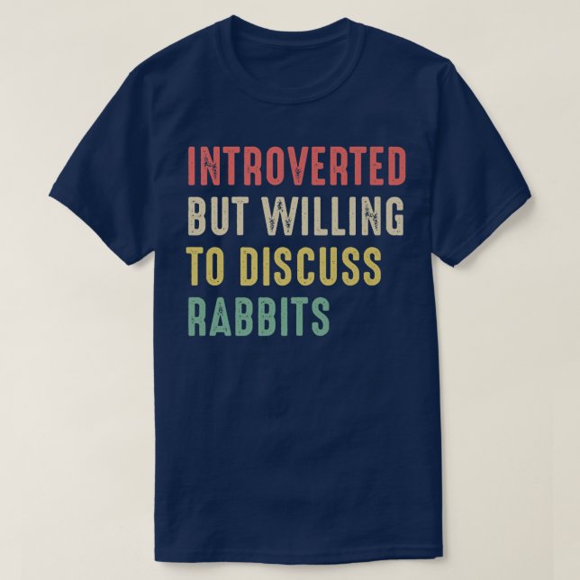 Camiseta Coelhos, Apresentados Mas Dispostos A Discutir Gui (Frente do Design)