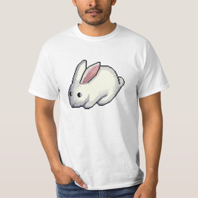 Camiseta Coelhos brancos lisos (Frente)