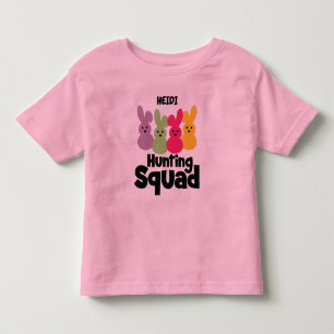 CAMISETA "COELHOS CAÇANDO SQUAD" TODDLER T-S PERSONALIZADO