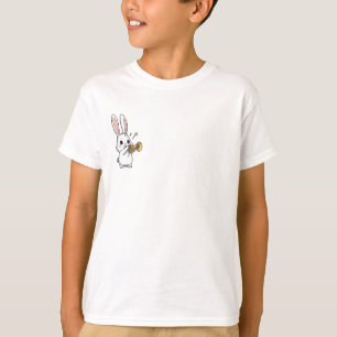 Camiseta Coelhos Crianças Tocando Trombeta