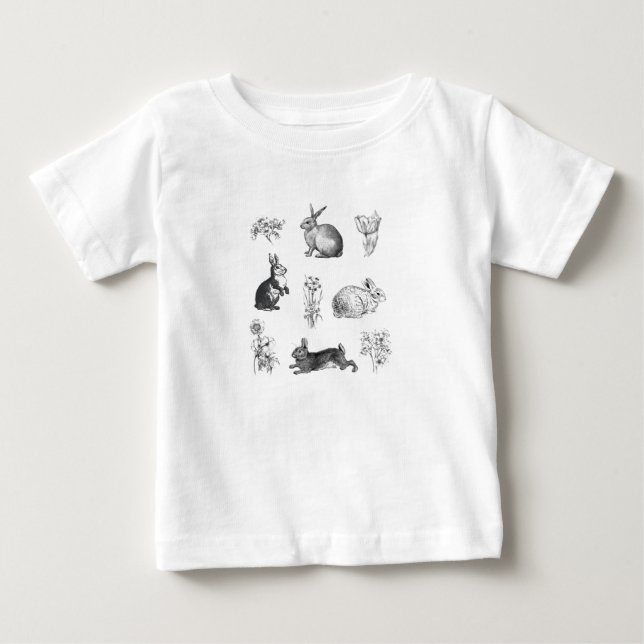 Camiseta Coelhos de Páscoa de fazendas (Frente)
