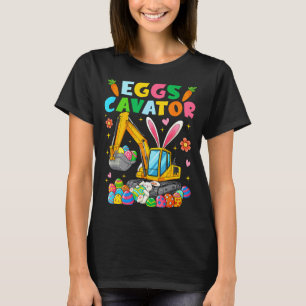 Camiseta Coelhos de Páscoa-escavadeira Bunny Rabbit Escavad