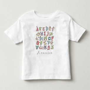 Camiseta Coelhos do Alfabeto, Borboletas, Fadas & Flores