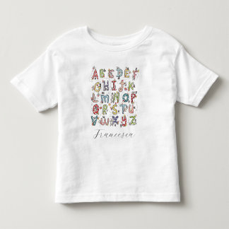 Camiseta Coelhos do Alfabeto, Borboletas, Fadas & Flores
