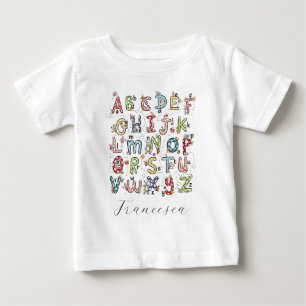 Camiseta Coelhos do Alfabeto, Borboletas, Fadas & Flores