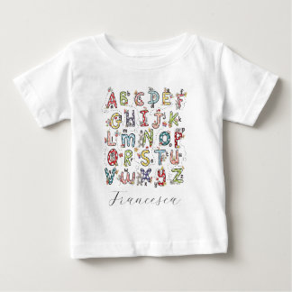 Camiseta Coelhos do Alfabeto, Borboletas, Fadas & Flores