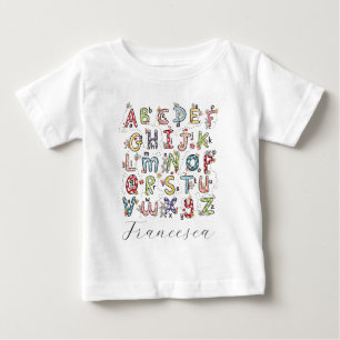 Camiseta Coelhos do Alfabeto, Borboletas, Fadas & Flores