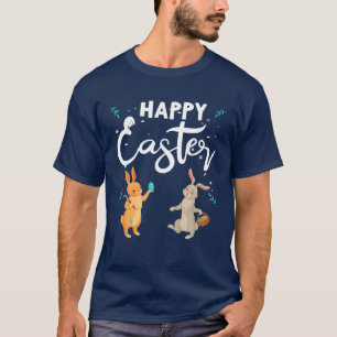 Camiseta Coelhos Do Dia Do felz pascoa E Coelhos