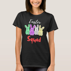 Camiseta Coelhos do Felz pascoa do Quadrado da páscoa Coelh
