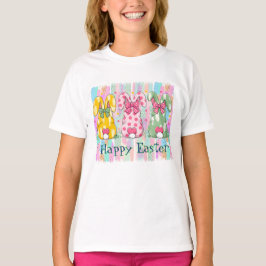 Camiseta Coelhos Felizes de Páscoa