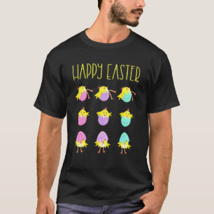 Camiseta Coelhos Felizes de Páscoa Homens Mulheres Crianças