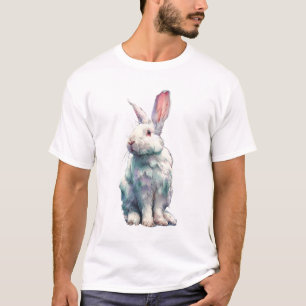 Camiseta Coelhos Homens Prisma Sonho Iridescente