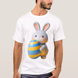 Camiseta Coelhos Whimsical em um Prado Colorido