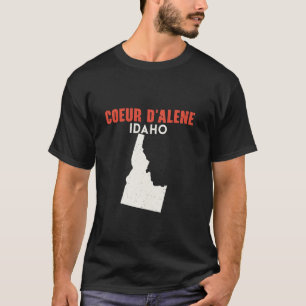 Camiseta Coeur d Alene Idaho EUA State America Viagem Idaho