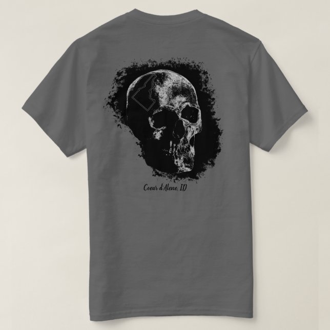 CAMISETA COEUR D'ALENE - CÉRELA DE IDAHO (Verso do Design)