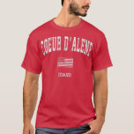 Camiseta Coeur dAlene Idaho ID  Vintage American Flag<br><div class="desc">Coeur dAlene Idaho ID  Vintage American Flag  .</div>