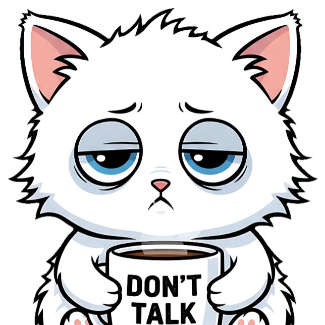 Camiseta Coffee Addict Cat (Criador carregado)