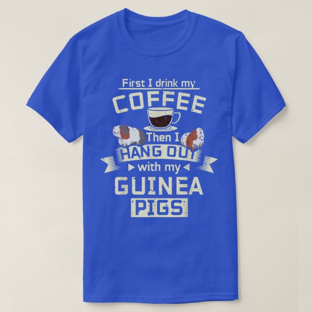 Camiseta Coffee and Guinea pig  (Frente do Design)