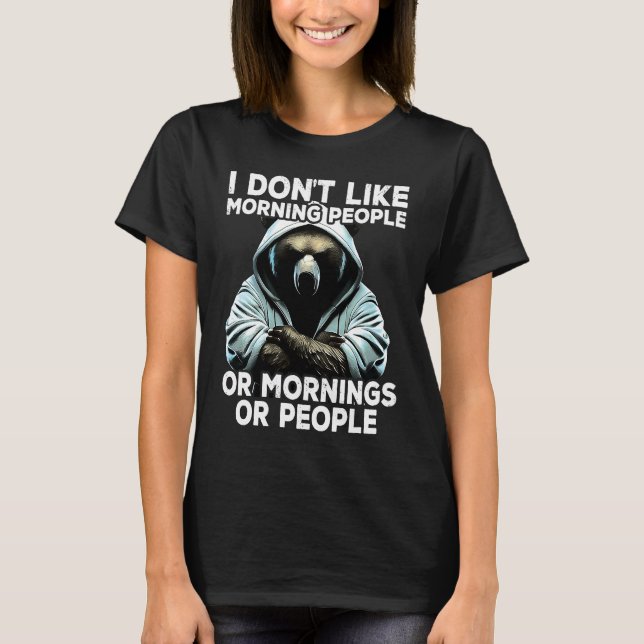 Camiseta Coffee Bear I I dont like morning people (Frente)