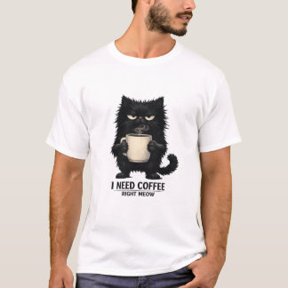 Camiseta Coffee Cat