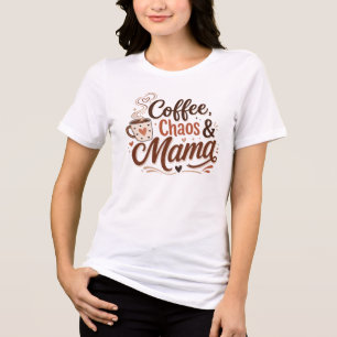 Camiseta Coffee Chaos Mama   Camiseta de Café para