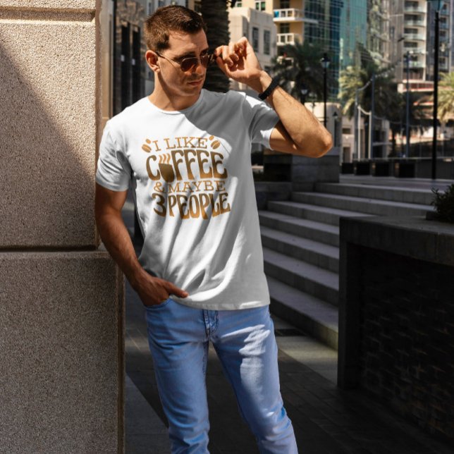 Camiseta Coffee Coffee Cote Engraçado (Criador carregado)