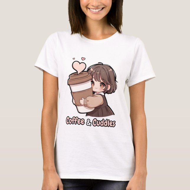 Camiseta Coffee & Cuddles (Frente)