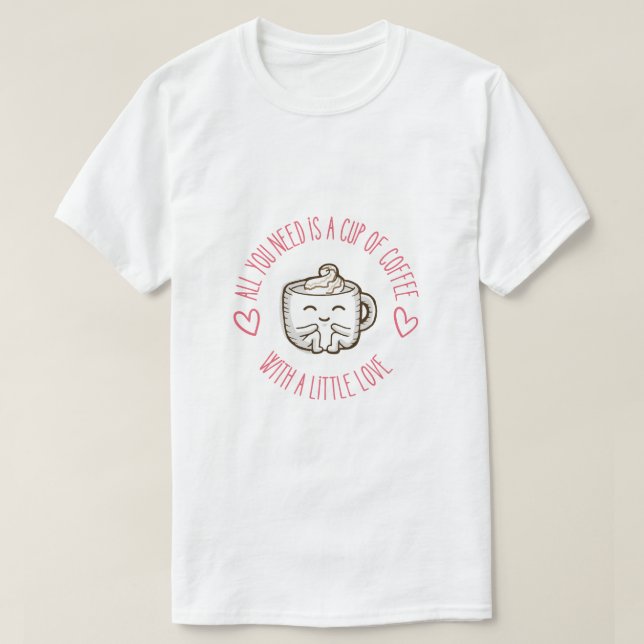 Camiseta Coffee cup (Frente do Design)
