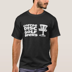 Camiseta Coffee Disc Golf Beers Frisbee Golf Basket Por Dis