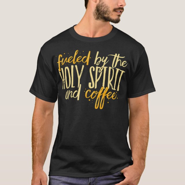 Camiseta COFFEE JESUS Espírito Santo E Bari De Café (Frente)
