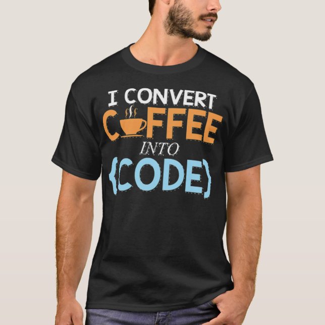 Camiseta Coffee labrador cão (Frente)