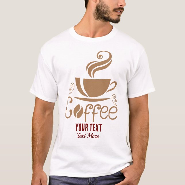 Camiseta Coffee Lover Design – Minimal Coffee Cup Graphic (Frente)