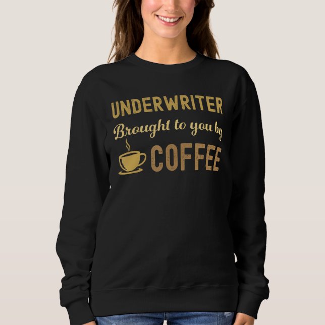 Camiseta Coffee Loving Underwriter Busy Exhausted  Cute (Frente)