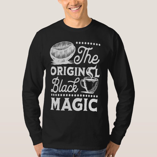 Camiseta Coffee Original Magic Caffeine Espresso  Addict (Frente)